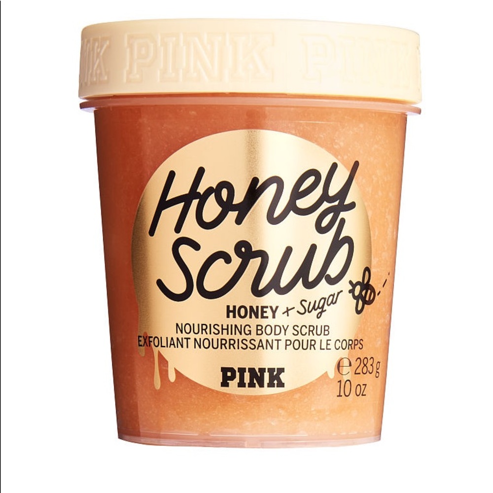 PINK honey scrub